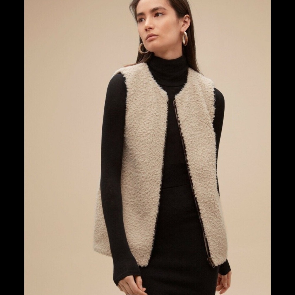 Wilfred Cream Cozy Sherpa Vest